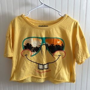 Urban Outfitters Spongebob Crop Tee